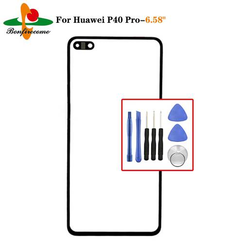Touch Screen For Huawei P40 Pro ELS-NX9 ELS-N04 Front Touch Panel LCD Display Outer Glass Lens Replacement