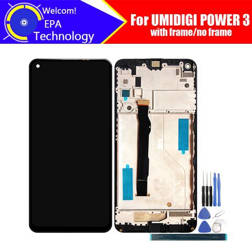 UMIDIGI POWER 3 LCD Display+Touch Screen Digitizer 100% Original Tested LCD Screen Glass Panel For UMI POWER 3+tools+ Adhesive