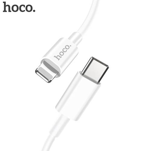 HOCO PD Type C to Lighting Cable For iPhone 12 Pro Xs Max X XR Macbook 20W PD 3A Fast Charging Sync data cord Elbow USB C Cable