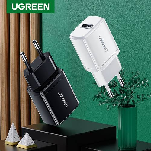 UGREEN USB Charger 5V2.1A Mini Wall Charger EU Adapter Phone Charger for iPhone 8 11 X Mobile Phone Charger for Earphone