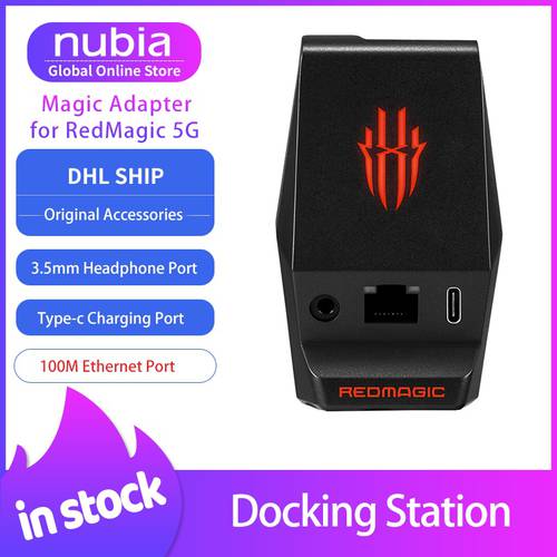 Original Nubia RedMagic Adapter for RedMagic 5G 5S 6pro 6 Docking Station Adapt to Type-C Port Phone PD Fast Charge gaming dock