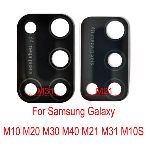 New Back Rear Camera Lens Glass Cover Spare Part For Samsung Galaxy M10 M20 M30 M40 M21 M31 M10S M30S Main Camera Lens Glass