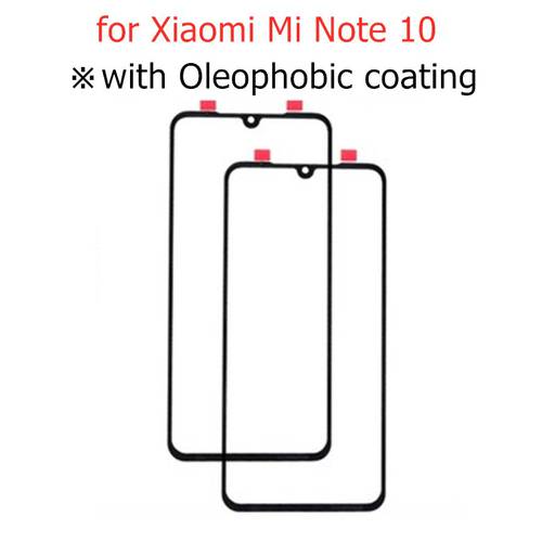 For Xiaomi Mi Note 10 Touch Screen Glass Sensor Panel Front Glass Panel Digitizer Touchpad for Xiaomi Mi Note 10 Spare Parts