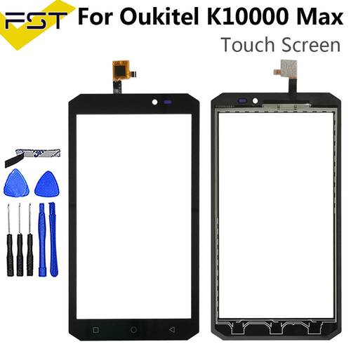 Mobile Phone 5.5&39&39 Touch Screen Glass For Oukitel K10000 Max Digitizer Panel Touchscreen Front Glass Lens Sensor Adhesive