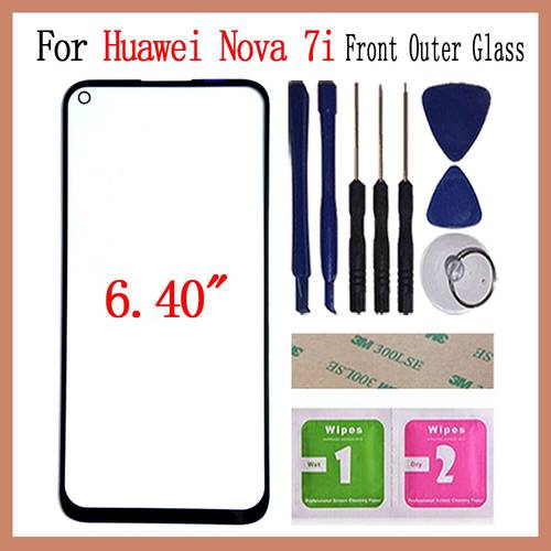 LCD Display Touch Panel Front Glass For Huawei Nova 3 3i 5T 7 Nova 7i Nova 7 SE Nova 7 Pro Touch Screen Glass Replacement Repair