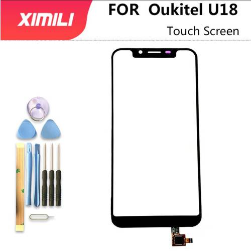 5.85 Inch 100% Original For Oukitel U18 Touch Screen Digititer Sensor Touch Panel Glass Replacement Oukitel U18 +Tools+3M