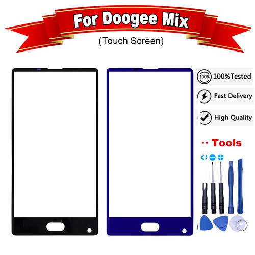 5.5inch For Doogee Mix Touch Screen Front Outer Glass Lens Only No Touch No Lcd Spare Parts + Tools