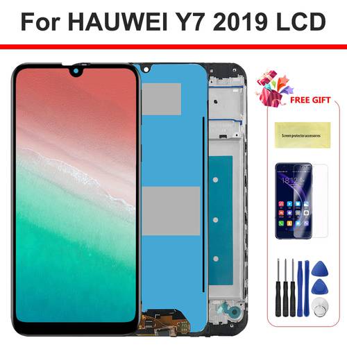 6.4&39&39 Original For Huawei Y7 2019 LCD Display Touch Screen With Frame For Y7 Prime 2019 DUB-LX3 DUB-L23 DUB-LX1 lcd