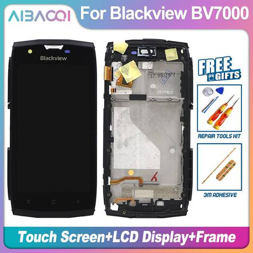 AiBaoQi For Brand New Touch Screen + LCD Display Assembly Replacement For Blackview BV4000 BV7000 BV7000 Pro LCD