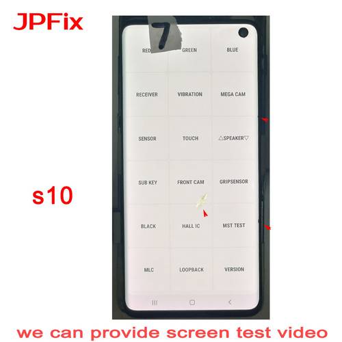 JPFix Super AMOLED For Samsung S10 G973 S10 Plus G975 LCD Touch Screen Replacement Display Assembly Screen With Dot