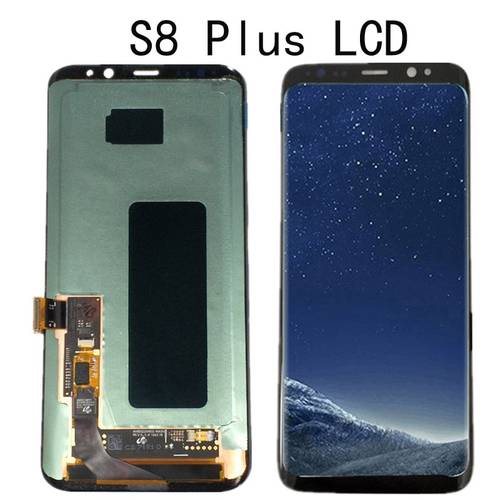 AMOLED For Samsung galaxy S8 G950 Lcd Display Touch Screen Digitizer Assembly With Frame For Samsung S8 Plus G955 G955F LCD