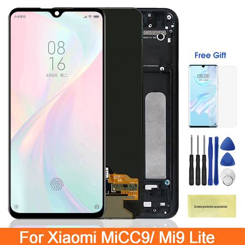 6.39&39&39 CC9 Display Screen with Frame, for Xiaomi Mi 9 lite M1904F3BG Lcd Display Touch Screen Digitizer Assembly Replacement