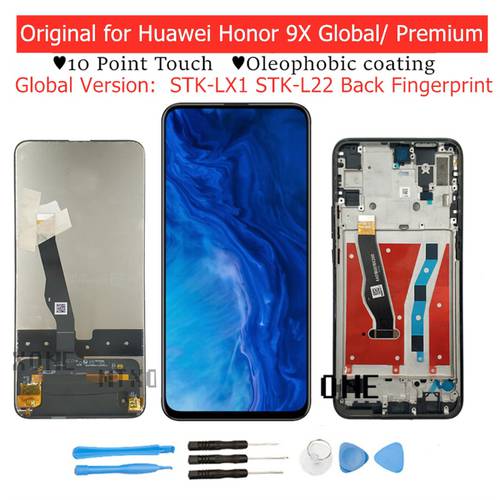 for Huawei Honor 9X Global Premium STK-LX1 STK-L22 LCD Display Touch Screen Digitizer Assembly Display Repair Parts