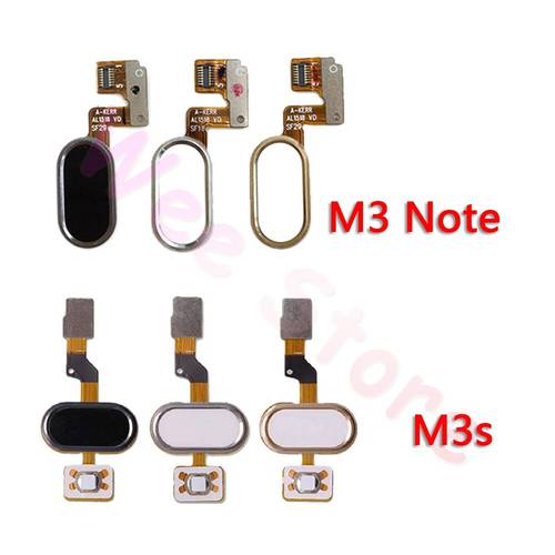Back Home Button Fingerprint Sensor Flex Cable For Meizu M3 Note M3s Original Phone Repair Parts