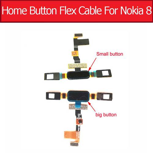 Home Button Flex Cable For Nokia 8 2016 TA1012 Menu Touch Return keypads Flex Cable Repair Parts