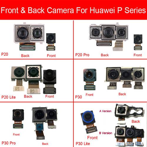 Front & Rear Back Camera For Huawei P20 P30 Pro Lite Front Facing Small & Main Big Camera Flex Cable Replacement Repair Parts