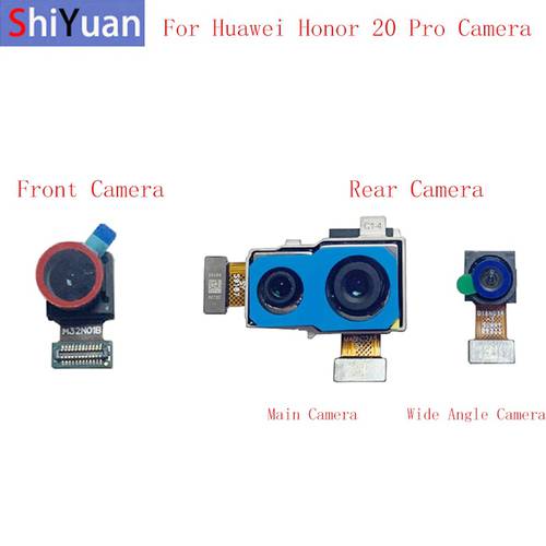 Back Rear Front Camera Flex Cable For Huawei Honor 20 Pro YAL-AL10 Wide Angle Main Camera Module Repair Replacement Parts