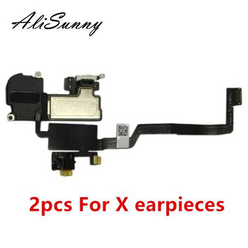 AliSunny 2pcs Earpiece Flex Cable for iPhone X Ear Sound Speaker Ear Pieces Replacement Parts