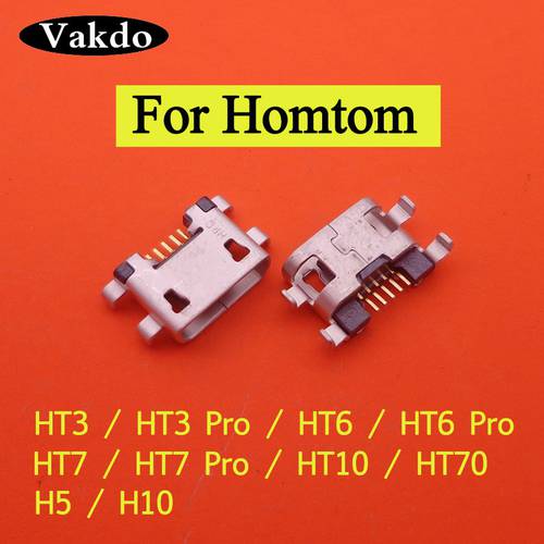 2pcs For HOMTOM HT3 HT7 PRO MTK6580 mini micro usb chargering port socket power connector replacement main motherboard jack Dock