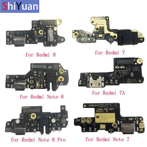 Original USB Charging Port Connector Board Parts Flex Cable For Xiaomi Redmi 7 7A 8 Redmi Note 7 7 Pro Note 8 8Pro USB PCB Board