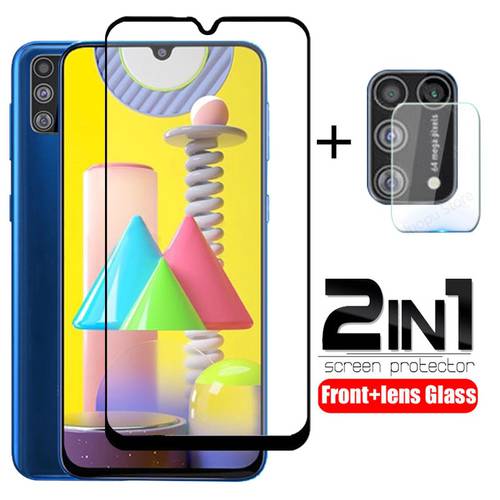 2in1 camera lens protective glass for samsung galaxy m31 m30s m51 m21 m11 m12 m52 screen tempered glass for samsung m30 m31 m21s