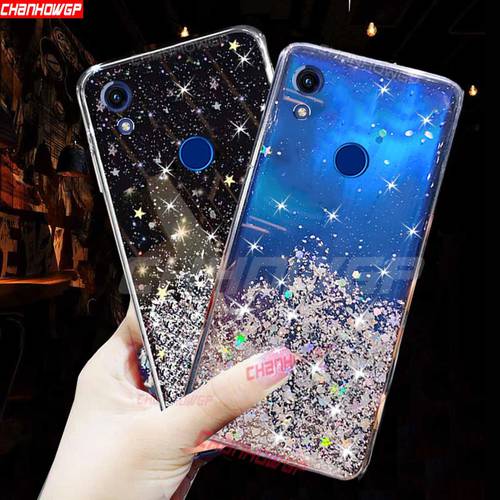 For Huawei Honor 8A Prime Case Glitter Soft Silicone TPU Back Cover On for Huawei Honor 8A JAT-LX1 8 A Bling Protective Coque