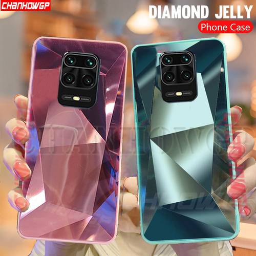 For Xiaomi Redmi Note 9S Case Fashion 3D Diamond Glitter Mirror Phone Cases For Redmi Note 9 Pro Max Protection Back Cover Capa
