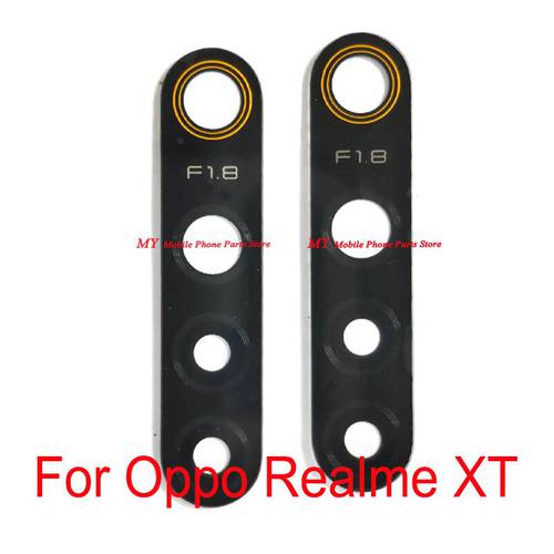 New Rear Back Camera Glass Lens Cover For OPPO Realme XT Realmext Back Main Big Camera Lens Glass With Sticker Repair Spare Part