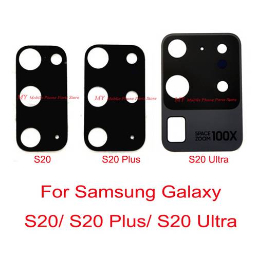10 PCS Rear Camera Glass Lens For Samsung Galaxy S20 Plus Ultra S20+ Back Big Camera Lens Glass With Sticker Spare Parts