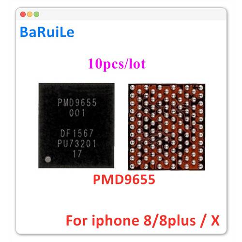 BaRuiLe 10pcs PMD9655 For iphone X / 8 / 8 plus U_PMIC_E RF Small Power Managment RF PMIC IC Chip for iphone 8P