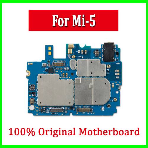 32gb 64gb Free Shipping Original Unlocked Motherboard For Xiaomi 5 Mi 5 Mi5 M5 Logic Board With Full Chips Mainboard