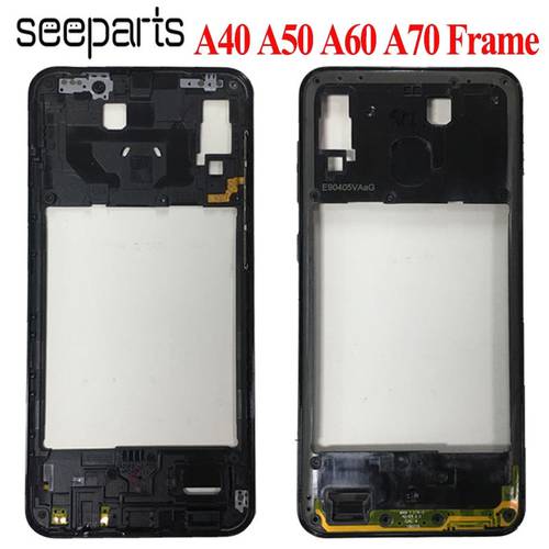 For Samsung Galaxy A40 A50 A60 a70 Middle Frame Housing Case A405 A505 A606 A705 Middle Frame Bezel Middle Plate Replacement