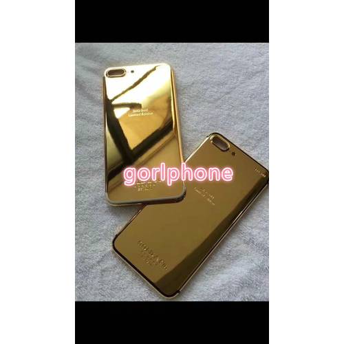 2019 Replacement Luxury Chassis Housing for phone 7 7 plus X Back Cover 24k Mirror Gold CO Battery Door with Logo+Buttons