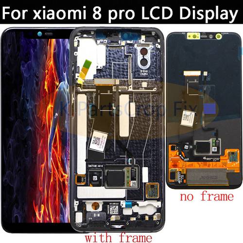 original for xiaomi Mi 8 pro LCD Touch panel Digitizer with frame For Xiaomi Mi8 pro Screen for Mi8 Explorer m1807e8a lcd