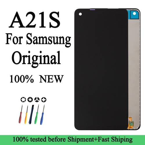 100% New SM-A217F/DS/M/N SAM-A217F/M/DS Original LCD For Samsung Galaxy A21s A217 Touch Screen Digitizer Display With Frame