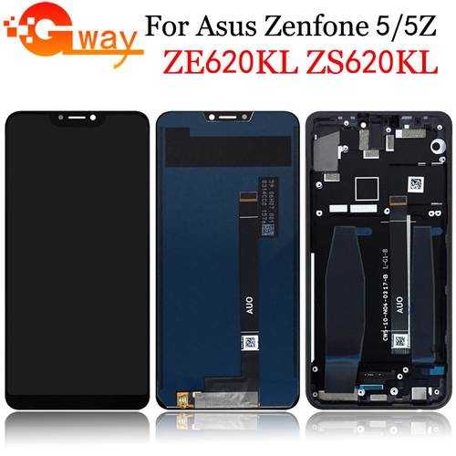 Original 6.2&39&39 LCD for ASUS ZenFone 5 ZS620KL ZE620KL LCD Display Touch Screen Digitizer Assembly For Asus X00QD LCD Z01RD