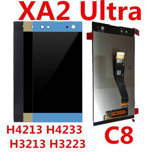 6.0&39&39 Display For SONY Xperia XA2 Ultra Display LCD Screen Touch Digitizer For SONY Xperia H3213 H4213 H4233 Display C8 LCD