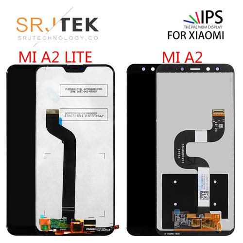 For Xiaomi Mi A2 LCD Display Touch Screen Digitizer Assembly For Xiaomi Mi A2 Lite LCD MiA2 Mi A2Lite Screen Replacement Parts