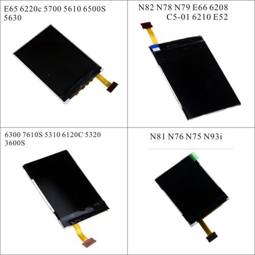 LCD display For Nokia 6300 5310 6120C 5320 E51 N82 N78 N79 E66 E52 N81 N76 6220 5700 5610 6500S E65 6303 Replacement repair