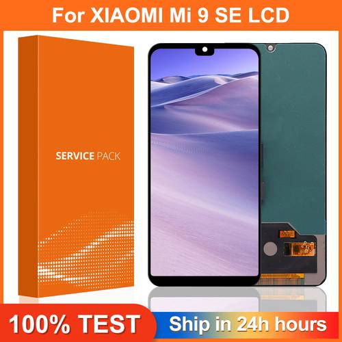 100% Test For Xiaomi MI 9 SE Mi9 Se LCD Display Screen With Frame+Touch Screen Digitizer Replacement For MI 9Se Display