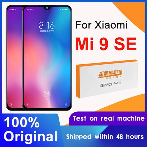 100% Tested For 5.97 Xiaomi Mi 9 SE AMOLED LCD Display Screen Touch Screen Digitizer Assembly For Mi9 Se M1903F2G LCD Panel