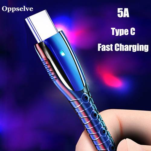 Oppselve 5A Fast Charger USB Type C Cable For Samsung S10e Redmi Note 7 8 Quick Charging Cord Usb C For Huawei P30 Pro Lite P20