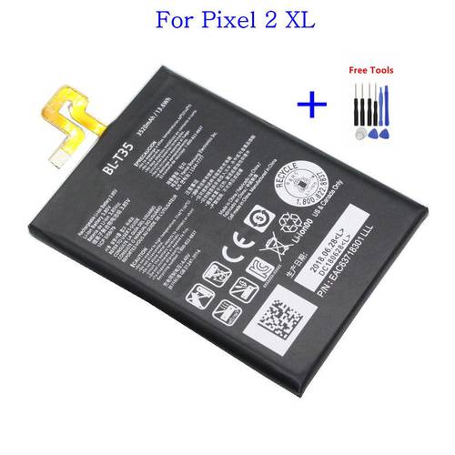 1x High quality 3520mAh BL-T35 Replacement Battery For LG Google 2 Google2 Pixel 2 XL Batteries + Repair Tools kit