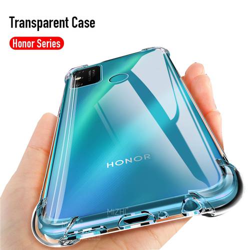 transparent silicone phone case For huawei honor 9a 9c 9s 9x 10x lite case on 10 9 x a c s honor9a shockproof soft cover coque
