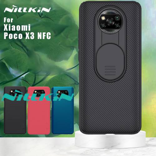 NILLKIN Camera Protection Case for Xiaomi Poco X3 NFC case X3 Pro Slide Protect Cover CamShield X3 NFC Global Version Back Cases