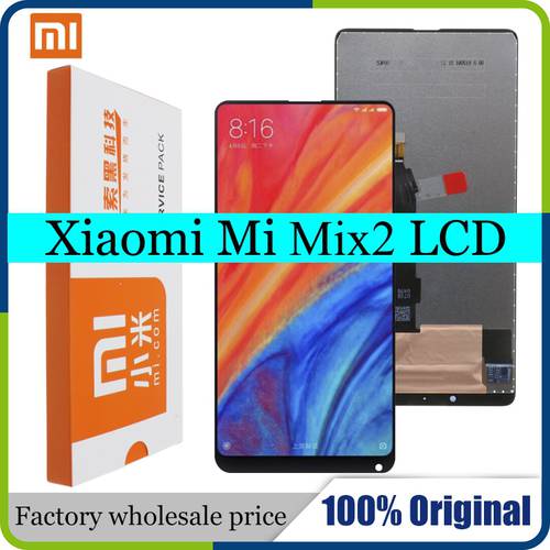 Original Lcd For Xiaomi Mi Mix 2 Display Touch Screen With Frame Digitizer Assembly Replacement 5.99inch Mi Mix2 Lcd Display