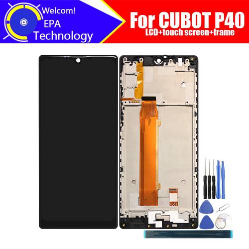 CUBOT P40 LCD Display+Touch Screen Digitizer+Frame Assembly 100% Original LCD+Touch Digitizer for CUBOT P40.