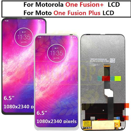 Original For For Motorola One Fusion+ LCD Display Touch Screen PAKF0002IN Digitizer For MOTOMoto One Fusion Plus lcd Display