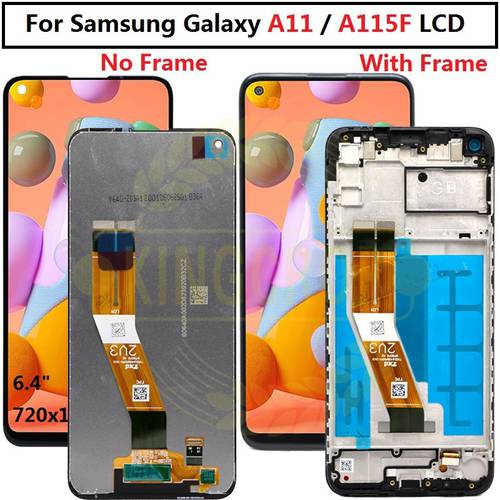 Original for samsung A11 Lcd with frame For Samsung Galaxy A11 LCD Display Touch Screen Assembly For Samsung A115F A115F/DS Lcd