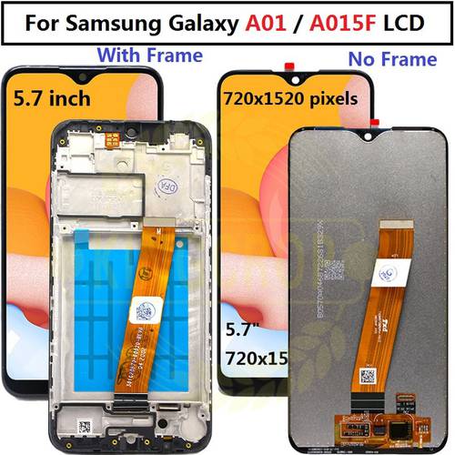 For Samsung galaxy A01 lcd Digitizer A015F/D A015GF A015FD A015M Display Touch Screen with frame Digitizer For Samsung A01 lcd